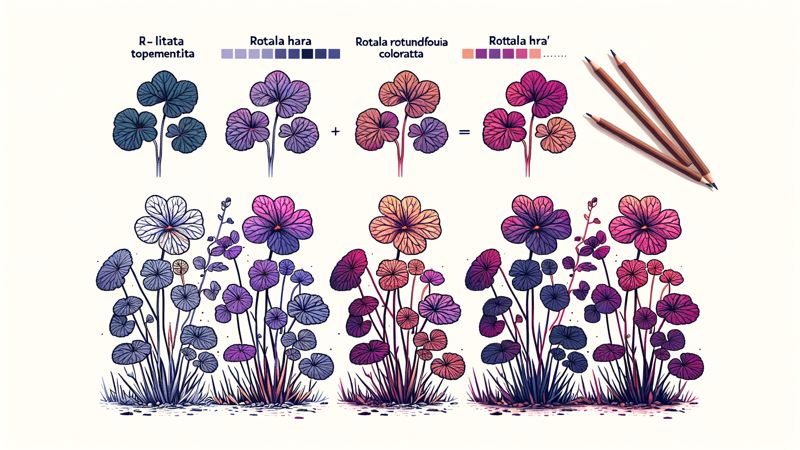 Die optische Ähnlichkeit und Unterschiede zur Rotala rotundifolia Colorata